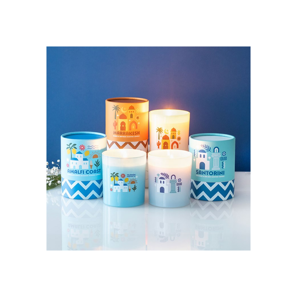 Santorini Coconut & Sea Salt Scented Candle