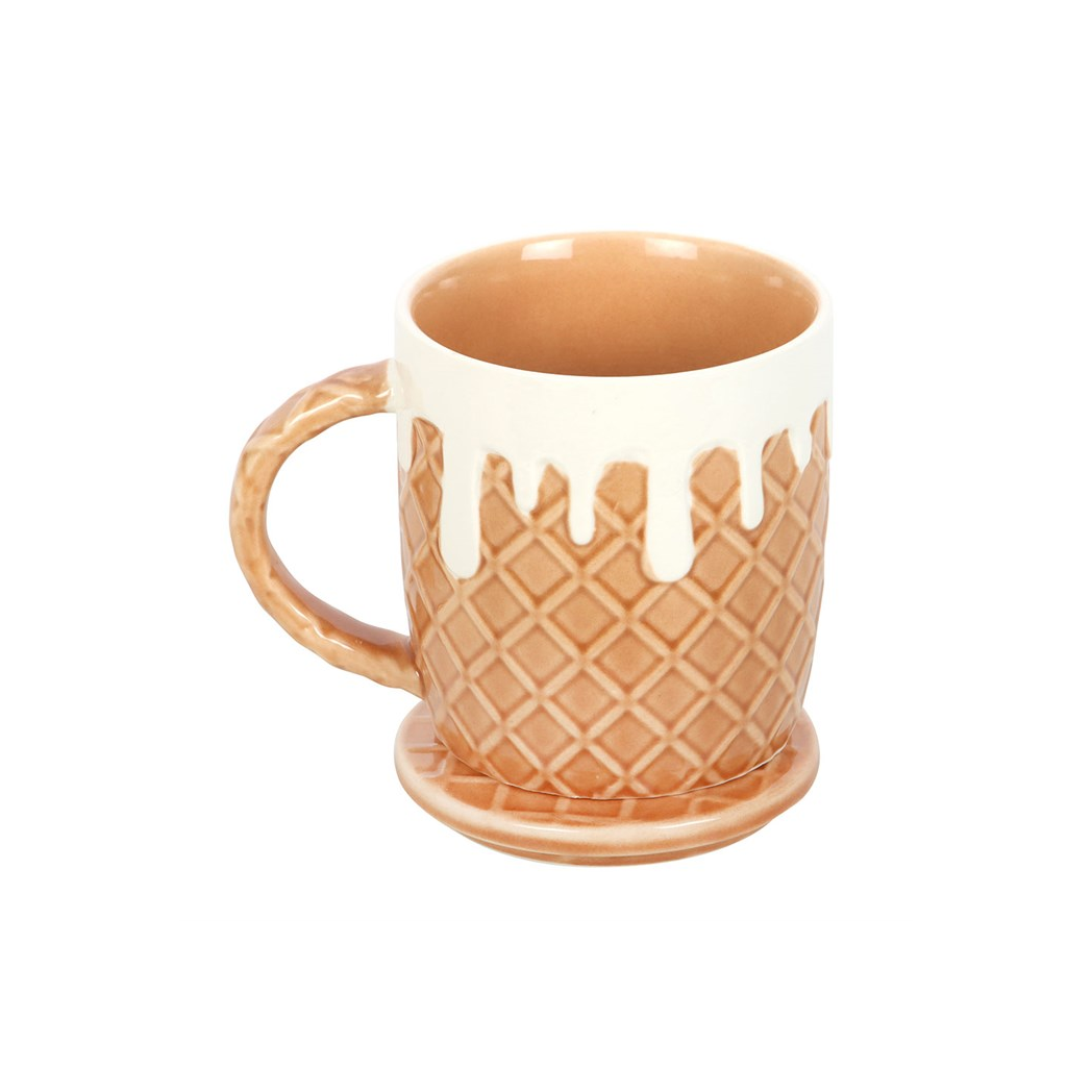 Waffle Mug and Coaster Set