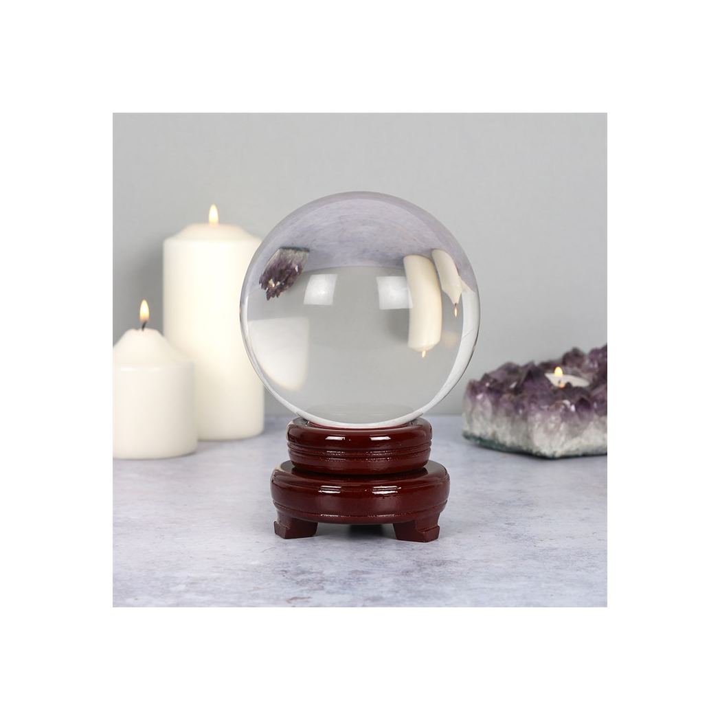 13cm Crystal Ball with Stand