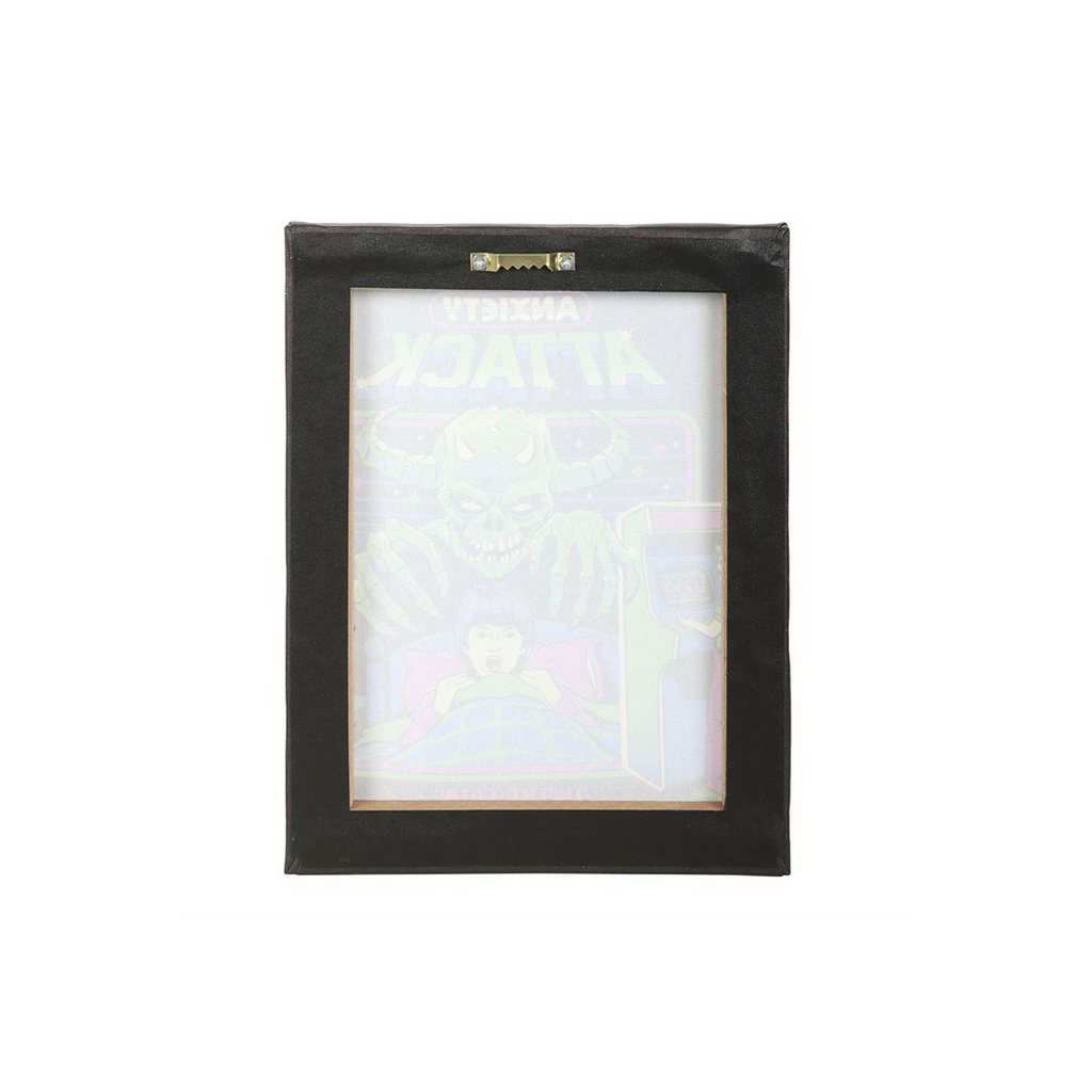 19x25cm Anxiety Attack Canvas Plaque by Steven Rhodes