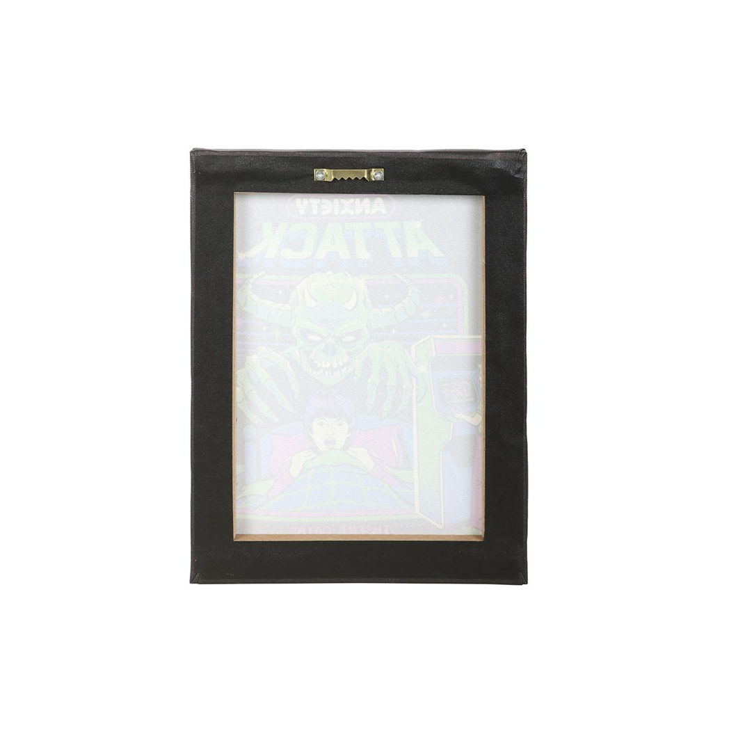 19x25cm Anxiety Attack Canvas Plaque by Steven Rhodes