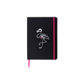 Flamin-goth A5 Notebook with Patch and Sticker Sheet