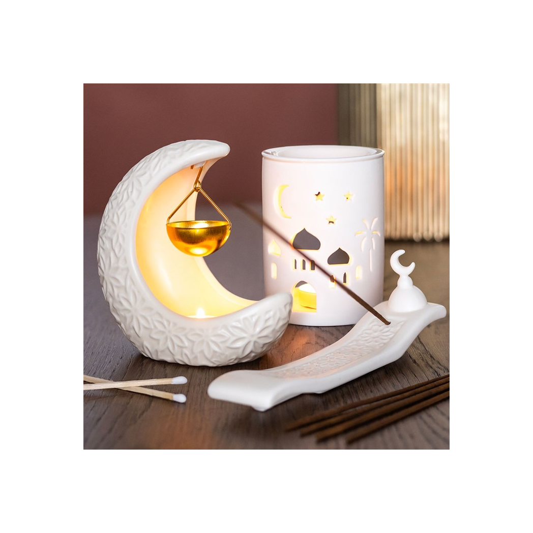 Crescent Moon Hanging Oil Burner