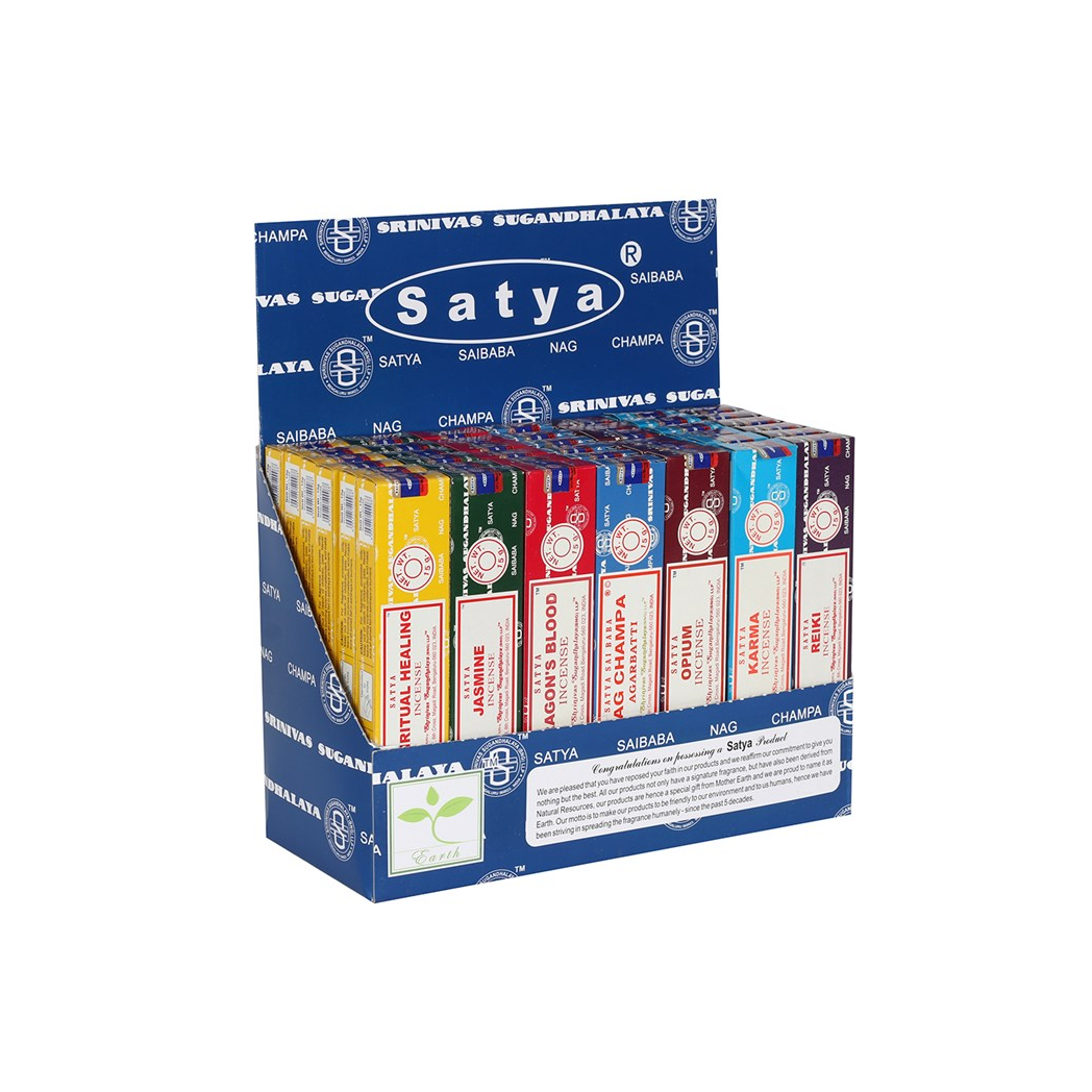 Satya Incense Sticks Display Box Starter Pack- 1 (6/12)
