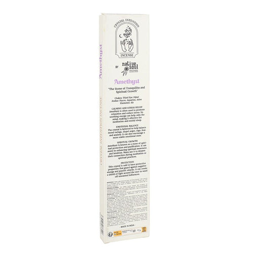 12 Packs of Native Soul Crystal Intentions Incense with Amethyst Chips