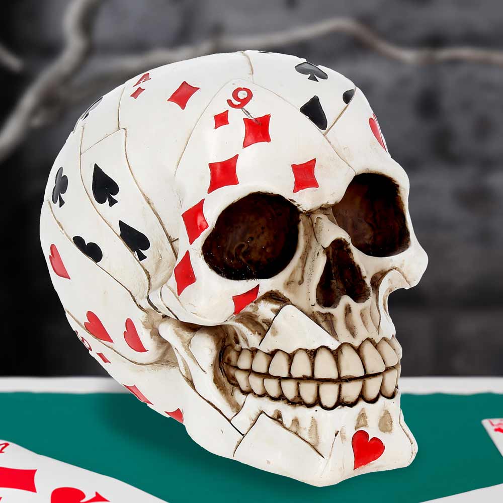 Dead Mans Hand Playing Card Skull Ornament