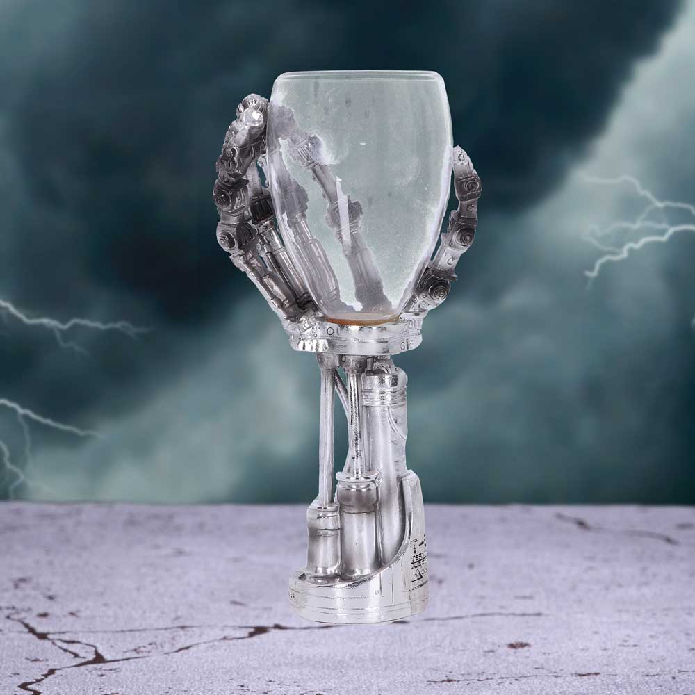 Terminator 2 T-800 Hand Goblet Wine Glass Official Merchandise Judgment Day