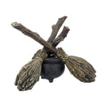 Witch Wiccan Witchcraft Broomstick Crystal Ball Holder