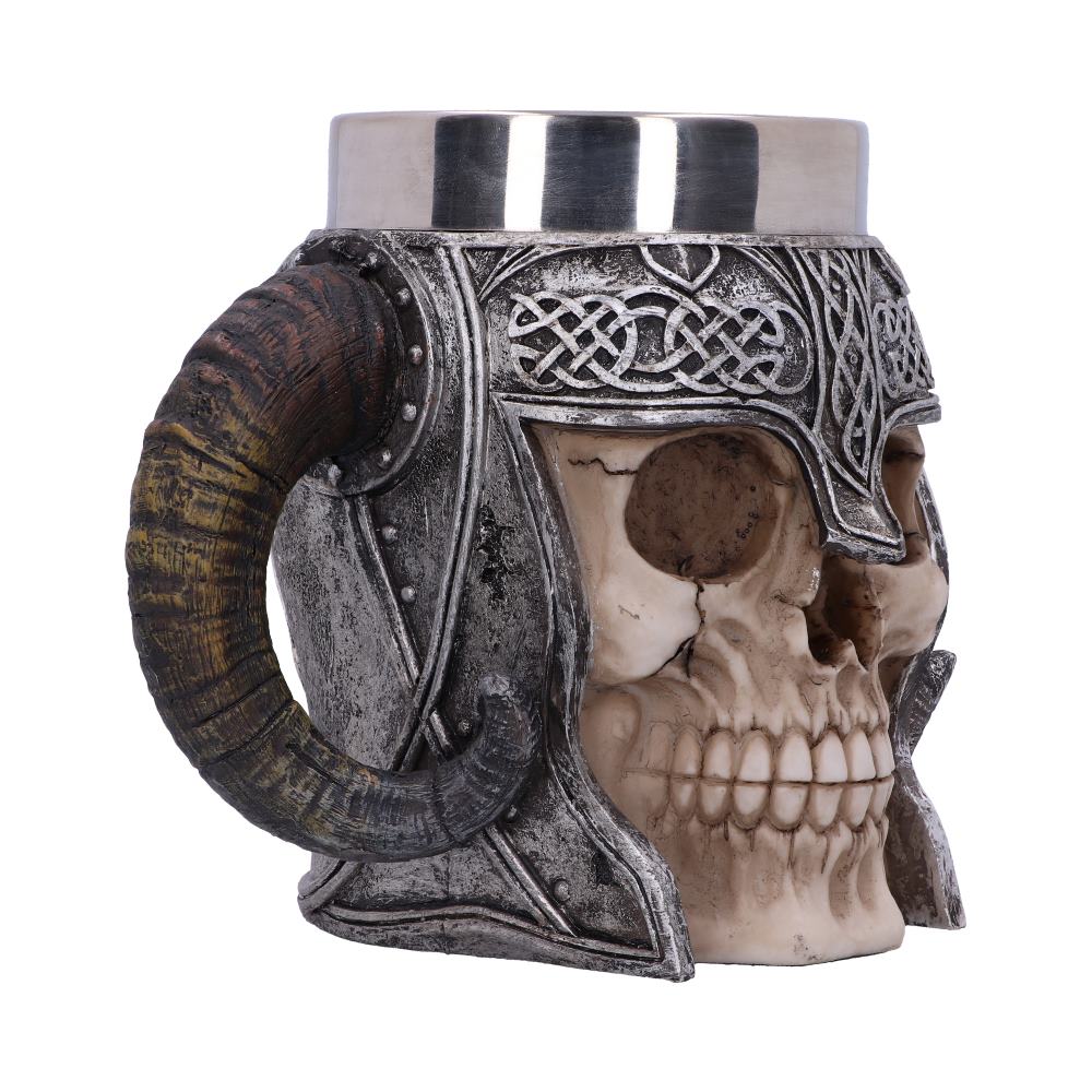 Viking Skull Helmet Tankard Historical Mug