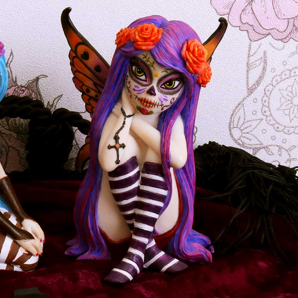 Esmerelda Figurine Sugar Skull Fairy Ornament