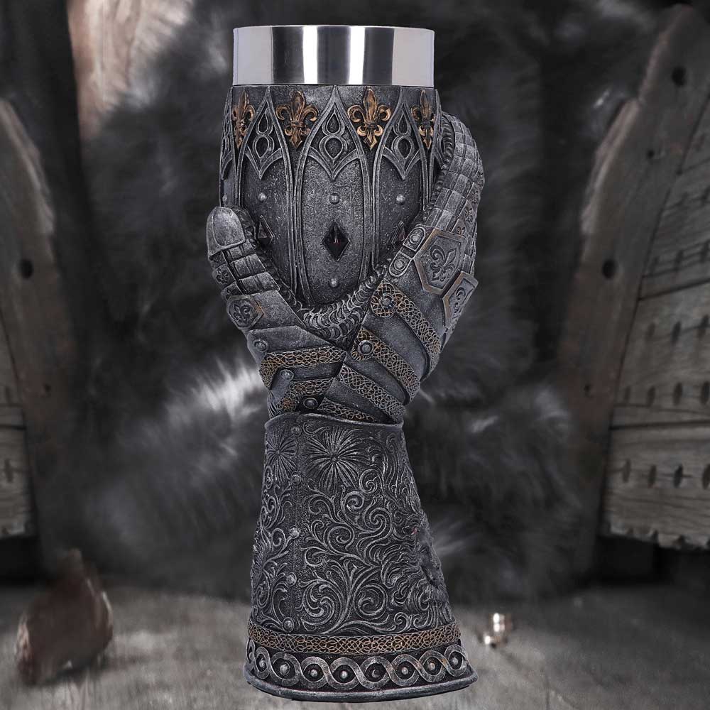 Medieval Lion Heart Gauntlet Armour Goblet