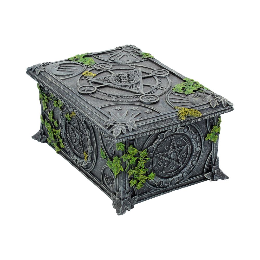 Ivy Covered Wiccan Pentagram Tarot Trinket Box