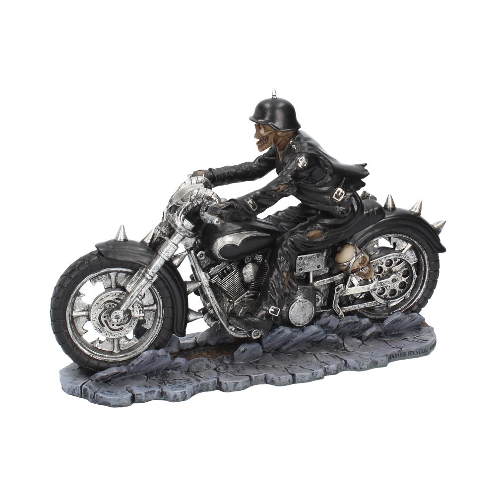 Hell on the Highway Skeleton Motorbike Ornament Figurine by James Ryman