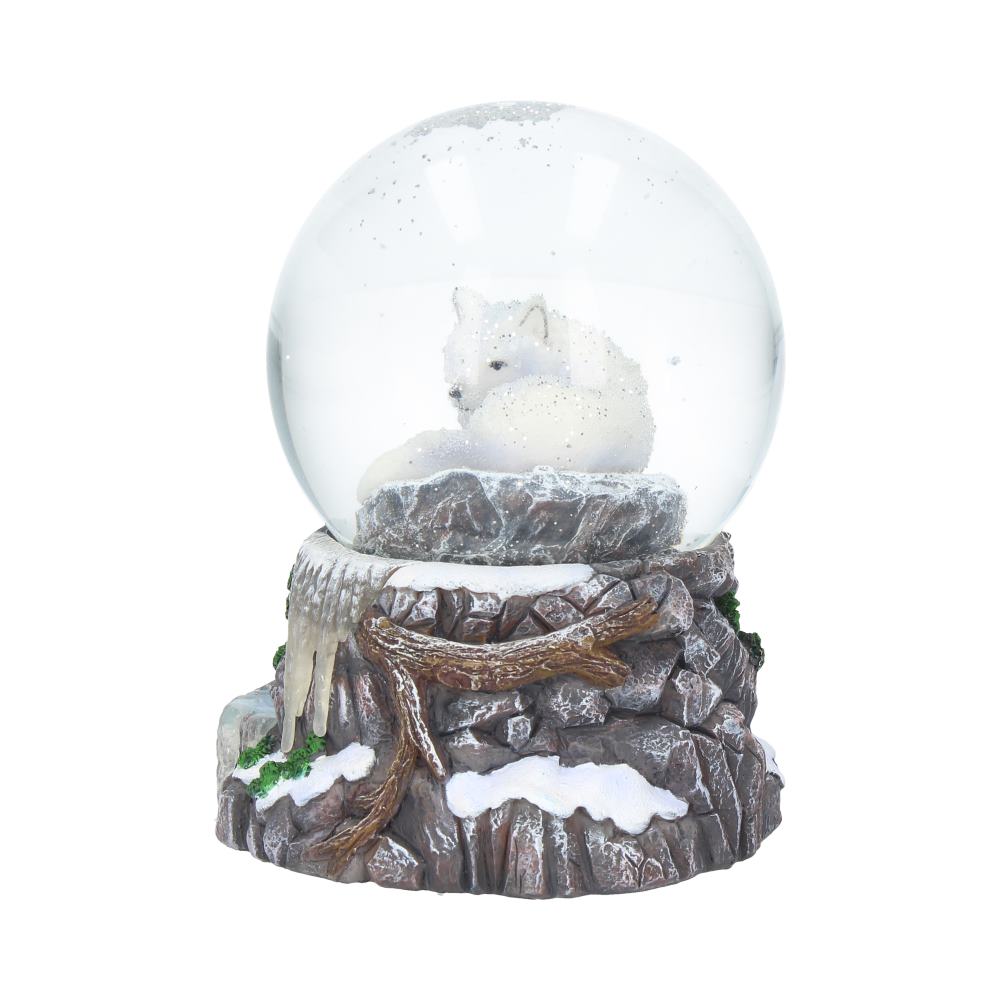Lisa Parker Guardian of the North Wolf Snowglobe