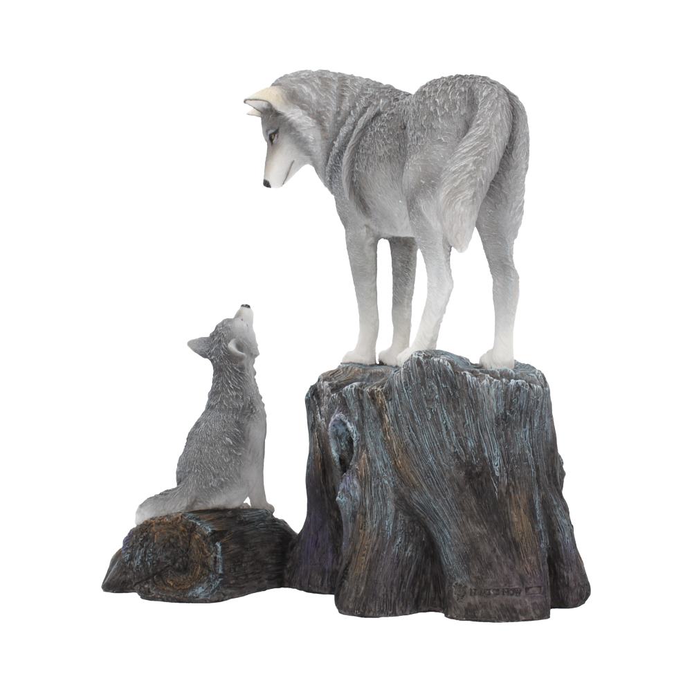 Guidance Ornament Wolf and Pup Figurine by Lisa Parker