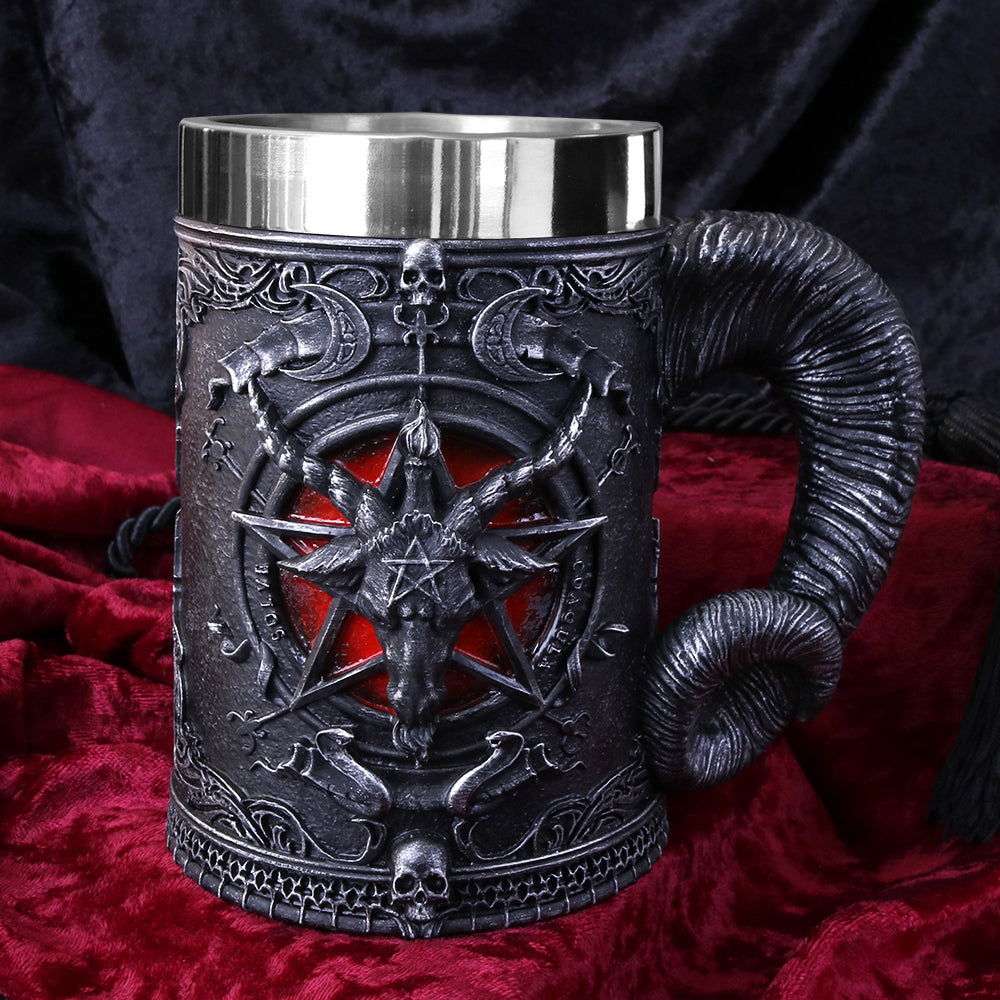 Baphomet Sabatic Goat Diety Tankard 16.5cm