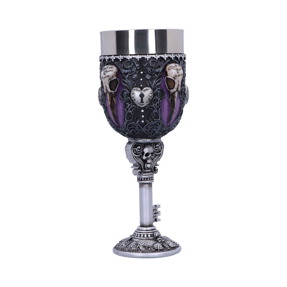 Edgar Allen Poe Nevermore Raven Goblet