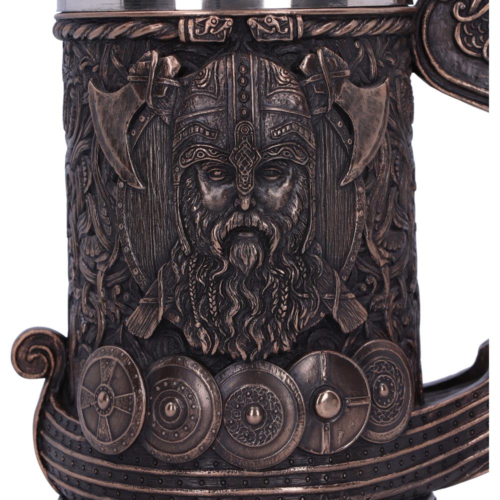 Bronze Drakkar Dragon Boat Viking Tankard