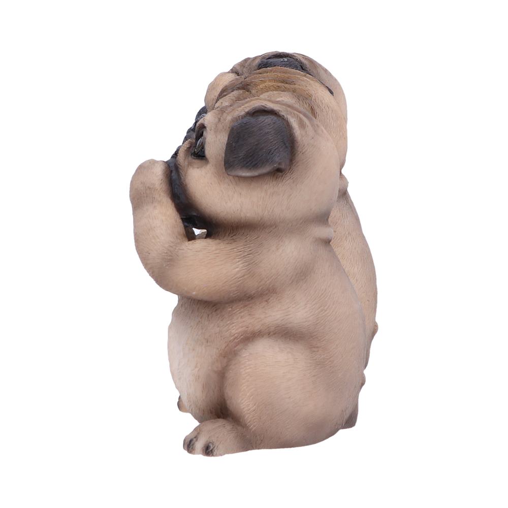 Three Wise Pugs Dog Ornaments