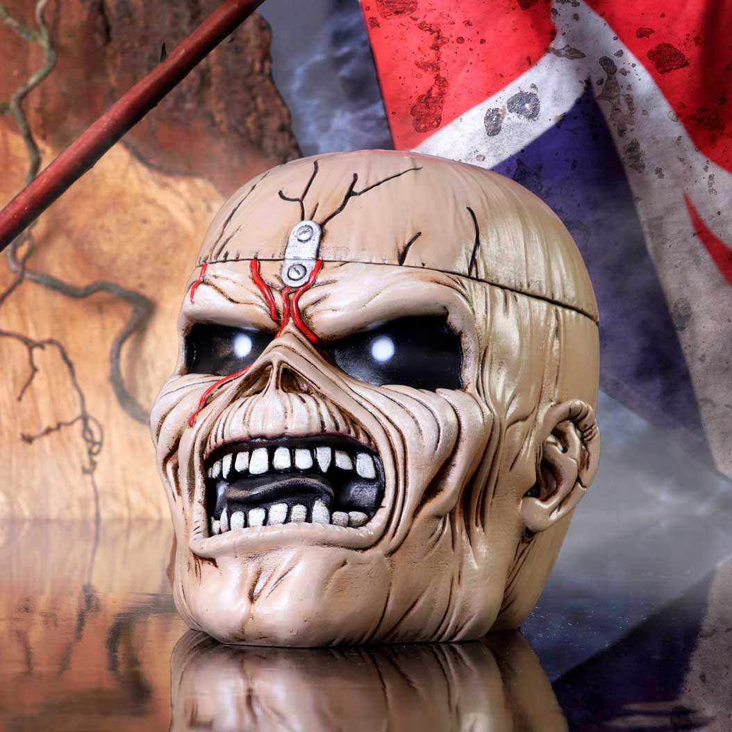 Iron Maiden Eddie The Trooper Head Trinket Box