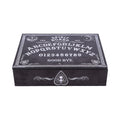 Black and White Spirit Board and Planchette Jewellery Storage Box with Mirror