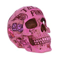 Pink Traditional Tribal Tattoo Fund Skull Money Box