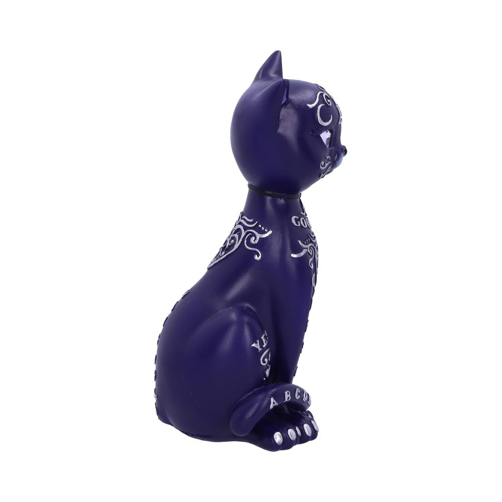Purple Mystic Kitty 26cm Ouija Cat Figurine