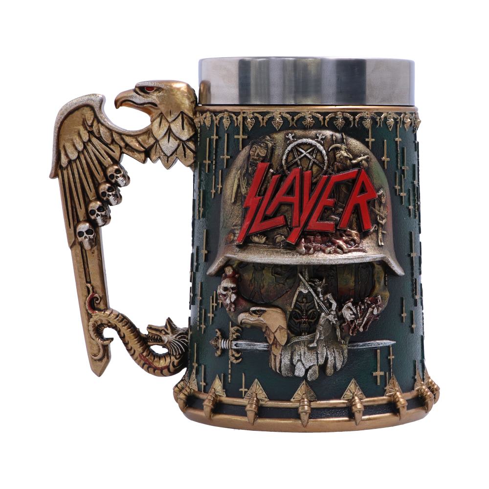 Officially Licensed Slayer Eagle Helmet Skull Logo Tankard