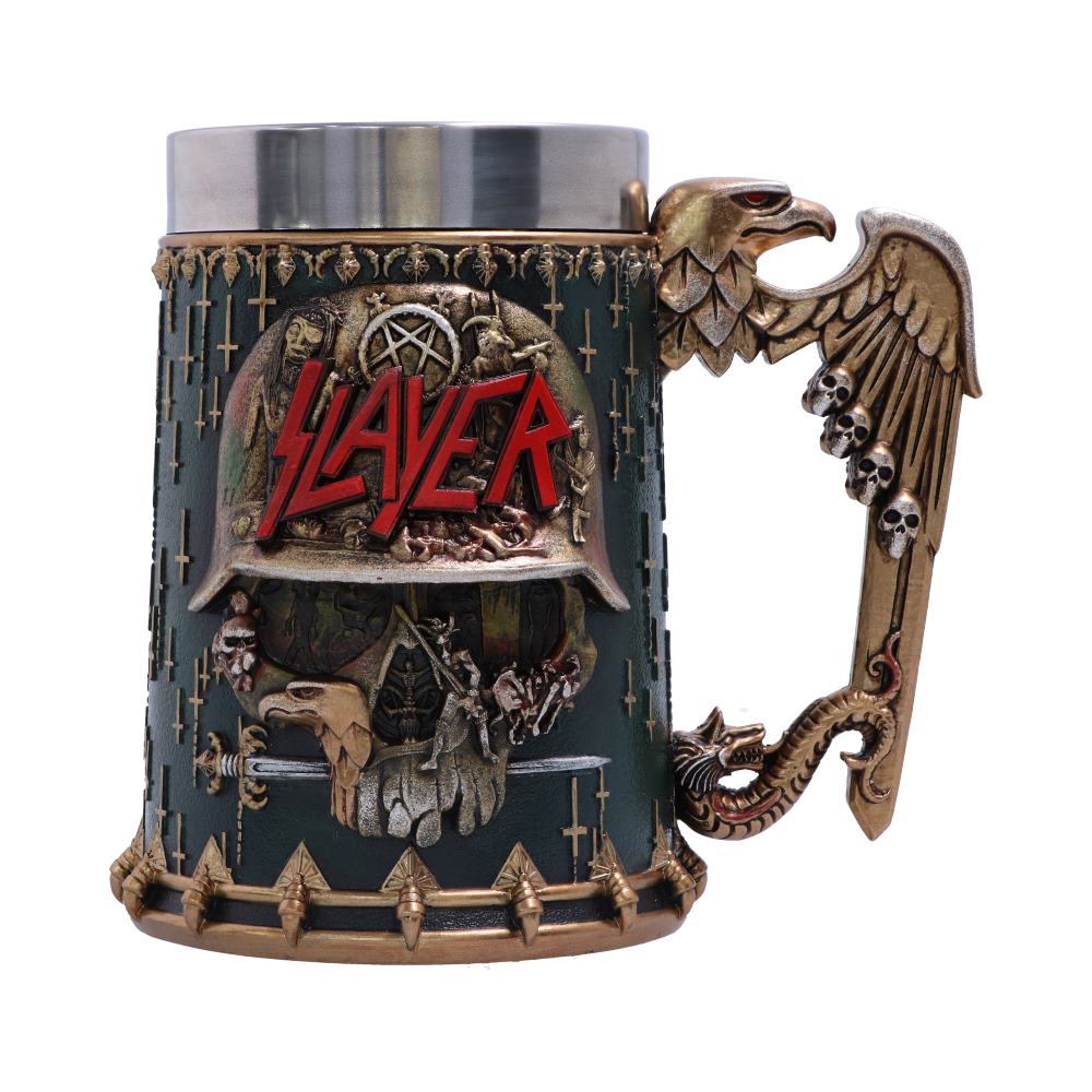 Officially Licensed Slayer Eagle Helmet Skull Logo Tankard