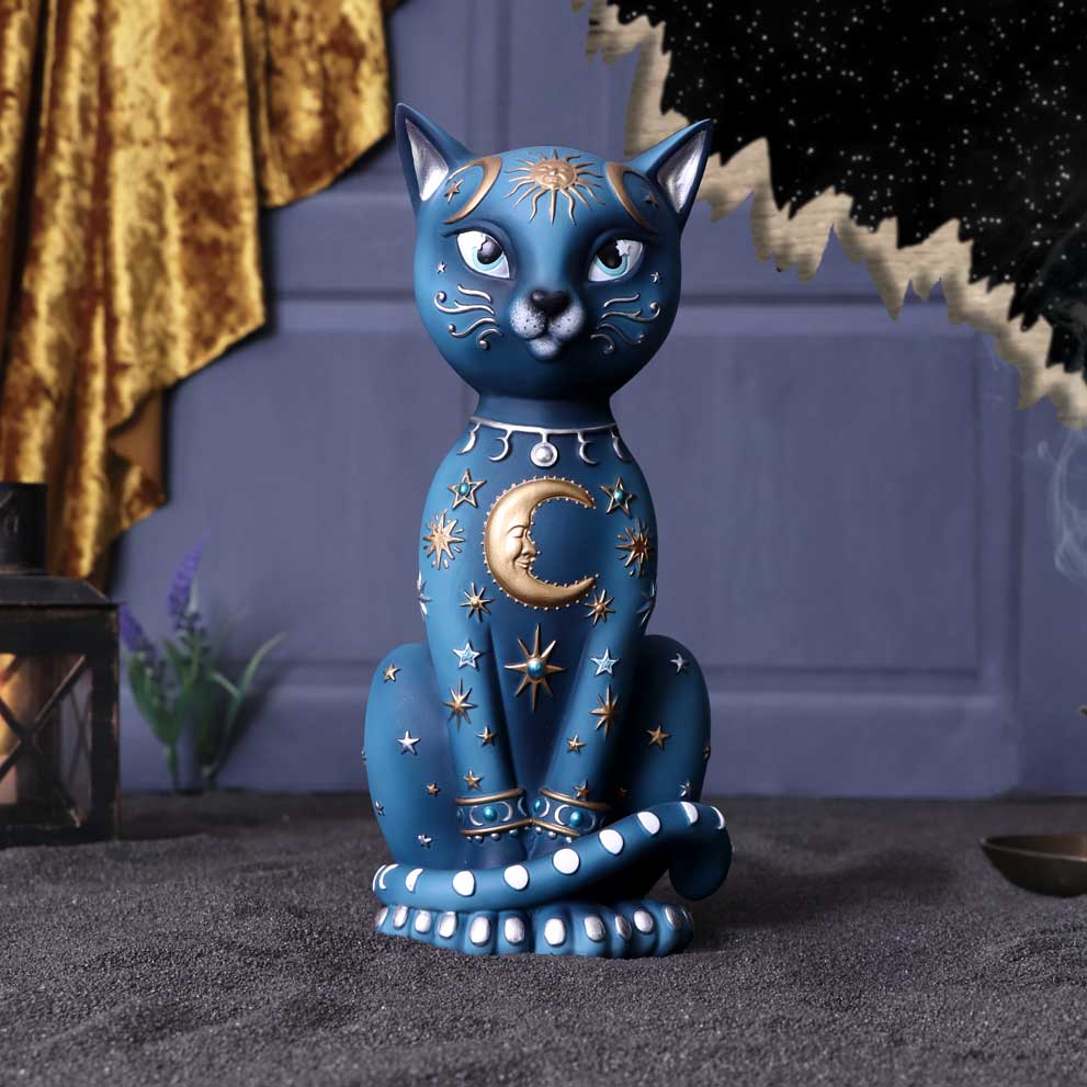 Hippy Kitty Black Cat Ornament  26cm