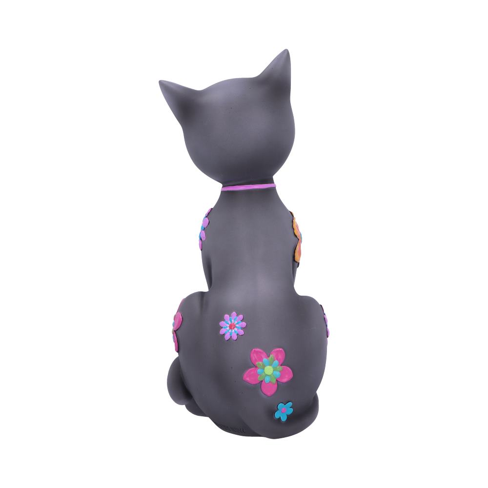 Hippy Kitty Black Cat Ornament  26cm