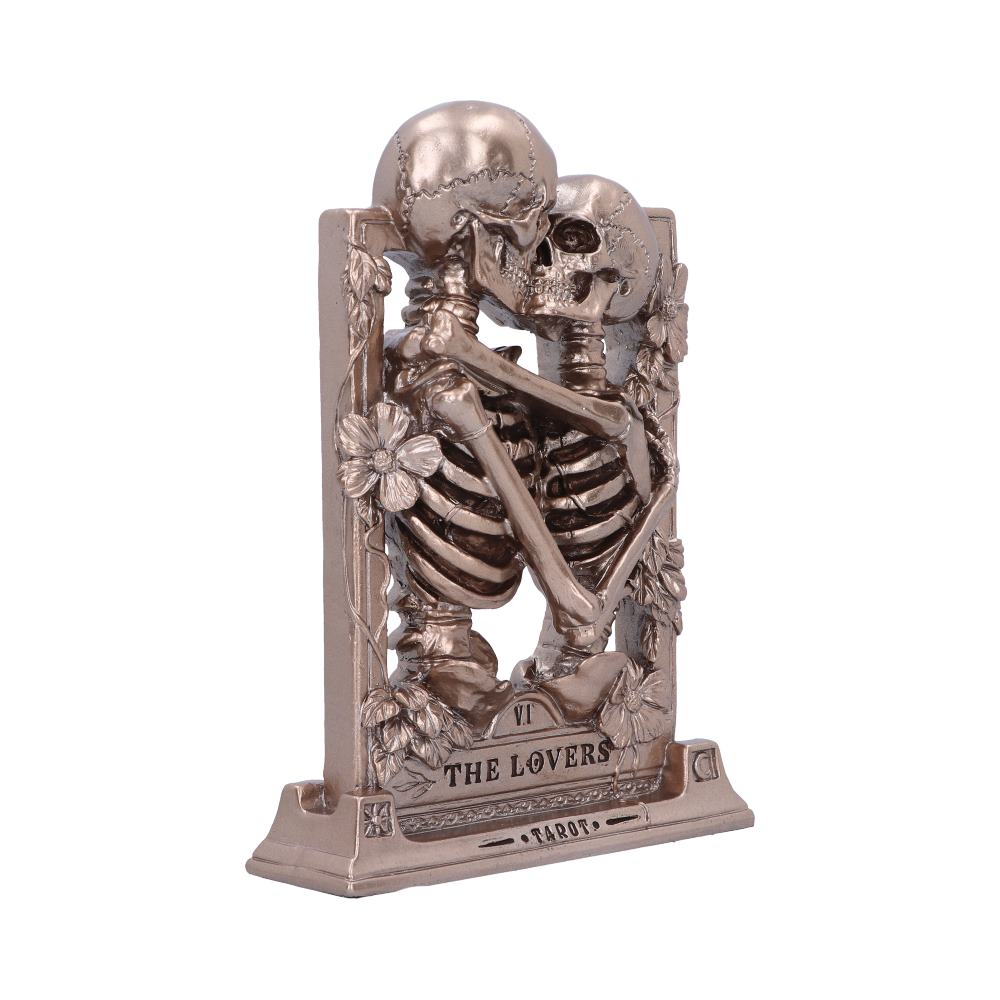 The Lovers Bronze Gothic Skeleton Ornament 20.5cm