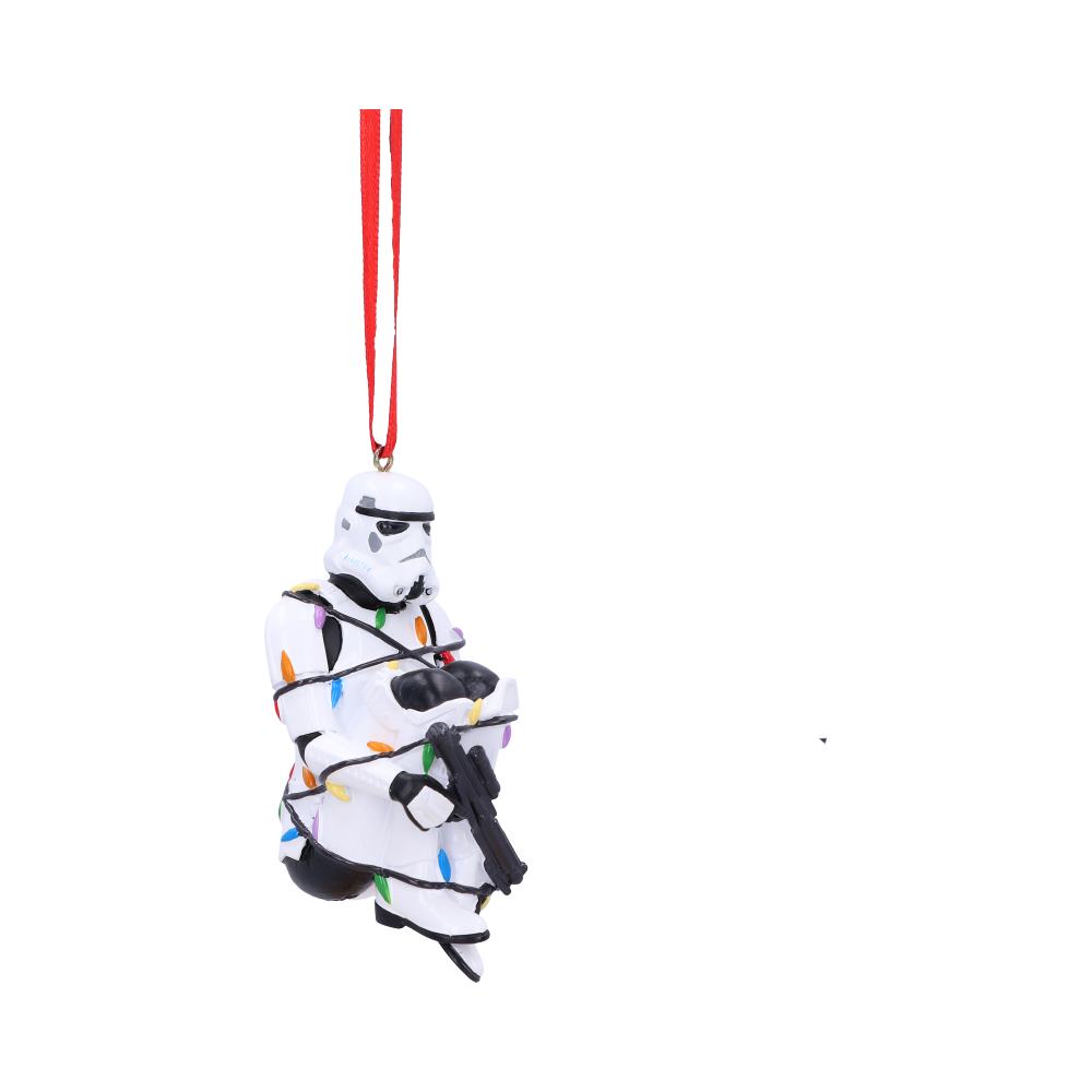 Stormtrooper In Fairy Lights Decorative Hanging Ornament 9cm