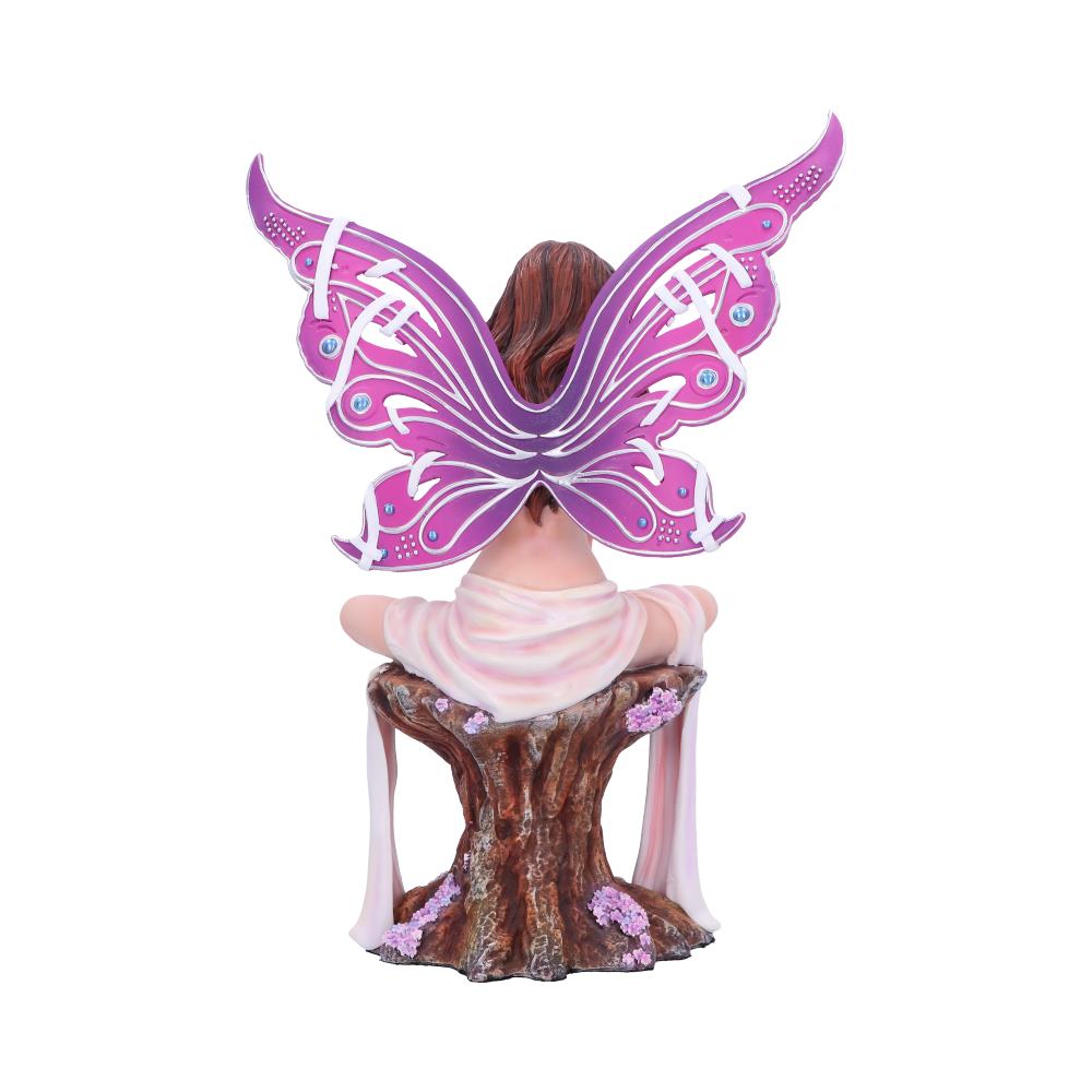 Jewelled Fairy Amethyst in pink figurine (Large)