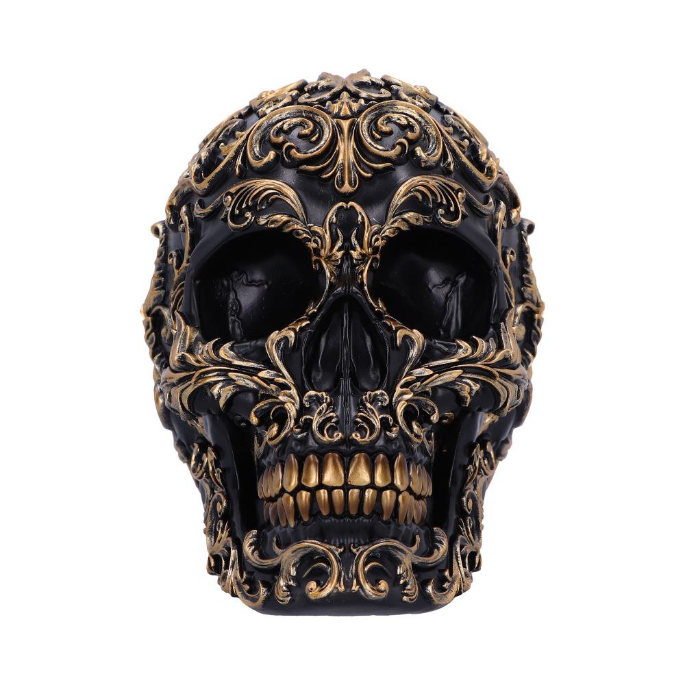 Renaissance Black and Gold Skull