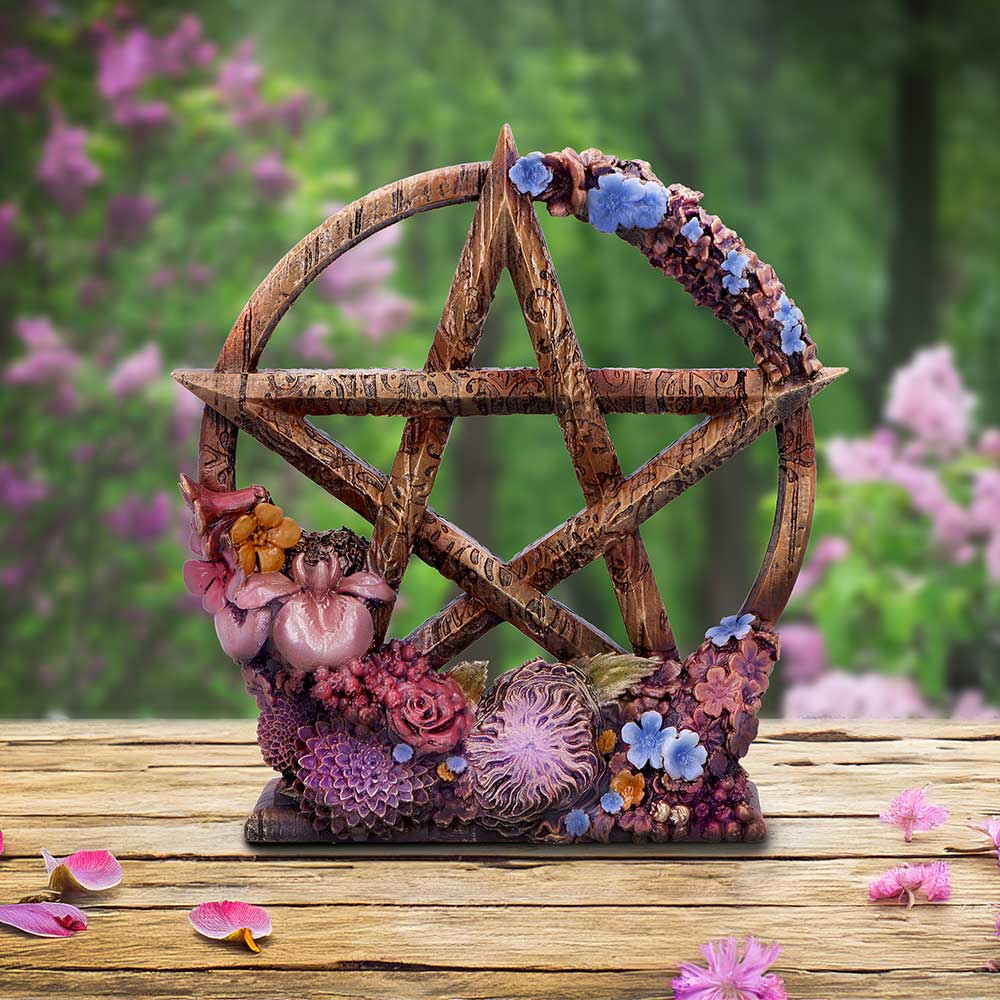 Spring Floral Decorative Pentagram Ornament