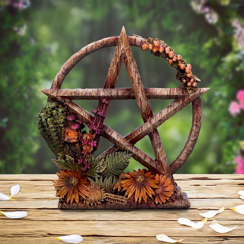 Summer Floral Decorative Pentagram Ornament