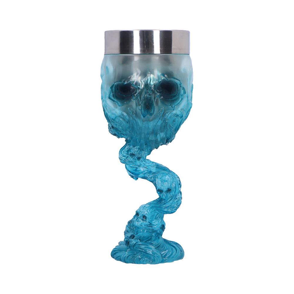 Soul Spirit Clear Blue Skull Goblet