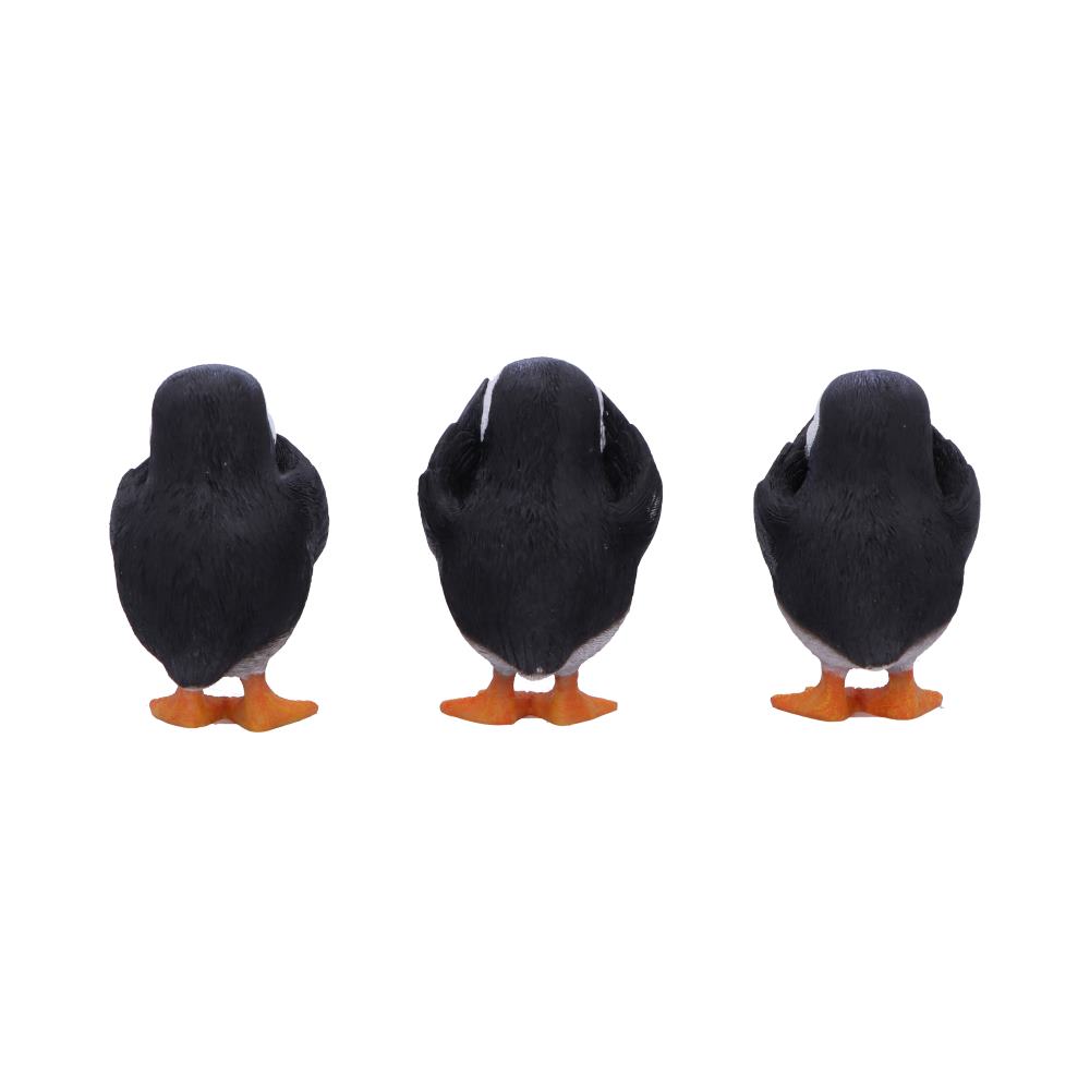 Three Wise Puffin Figurines