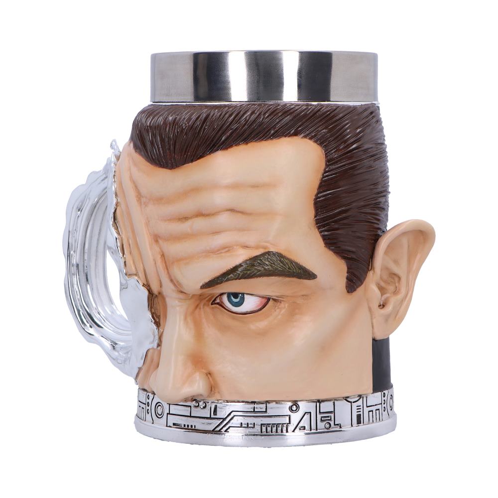 Terminator T-1000 Head with  Bullet Hole Collectible Tankard