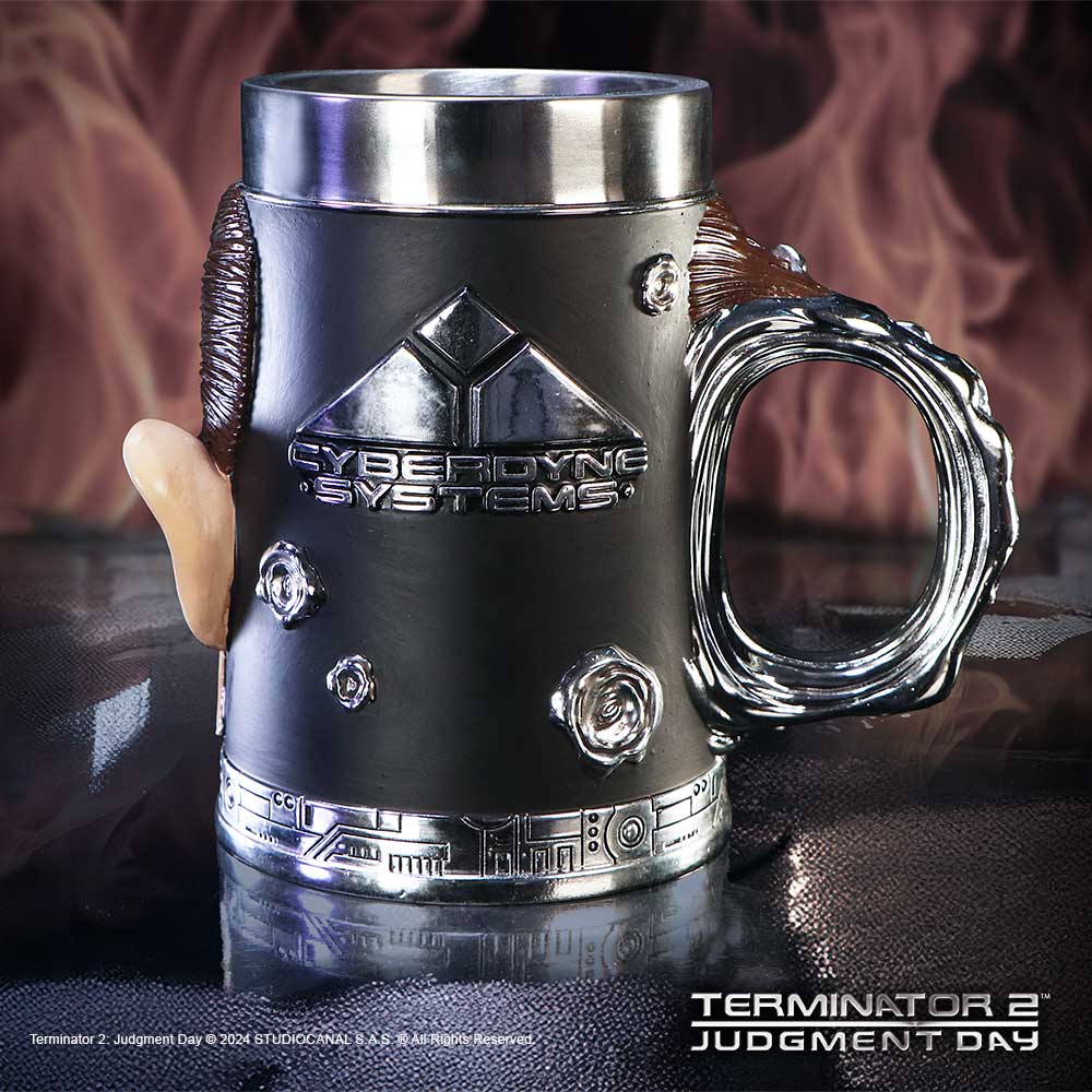 Terminator T-1000 Head with  Bullet Hole Collectible Tankard