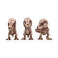 Three Wise Tyrannosaurus Rex Skeleton Figurines