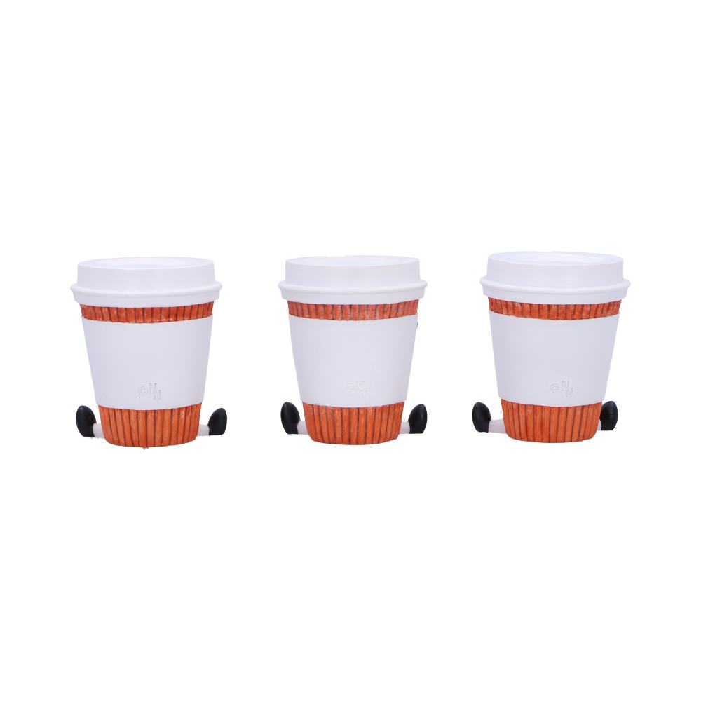 Three Wise Coffee Cups Figurines by Nemesis Now