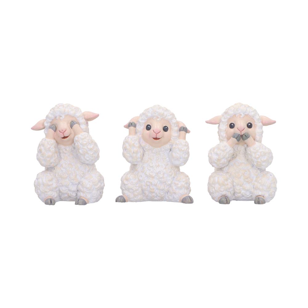 Three Wise Sheep Figurines by Nemesis Now