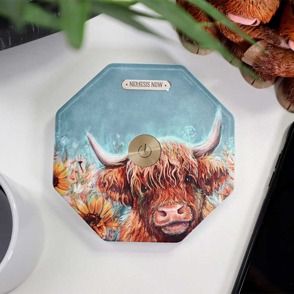 Highland Cow Foldable Lamp Rechargeable USB Powered