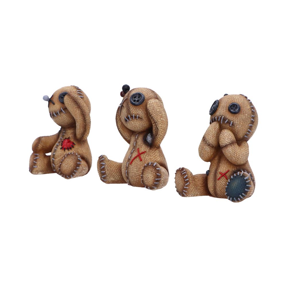 Three Wise Voodoo Doll Collectible Figurines 8cm