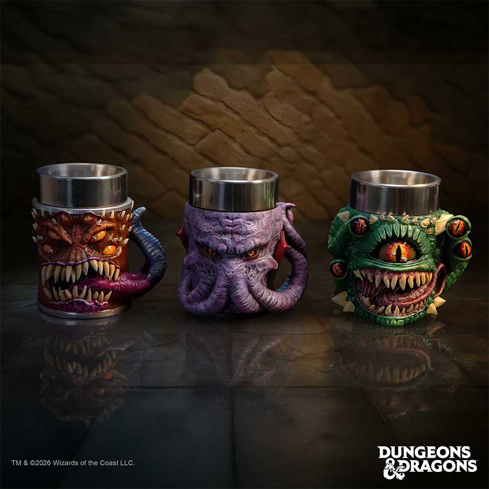 Dungeons & Dragons Mini Monster Tiny Tankards Set of 3 8.6cm