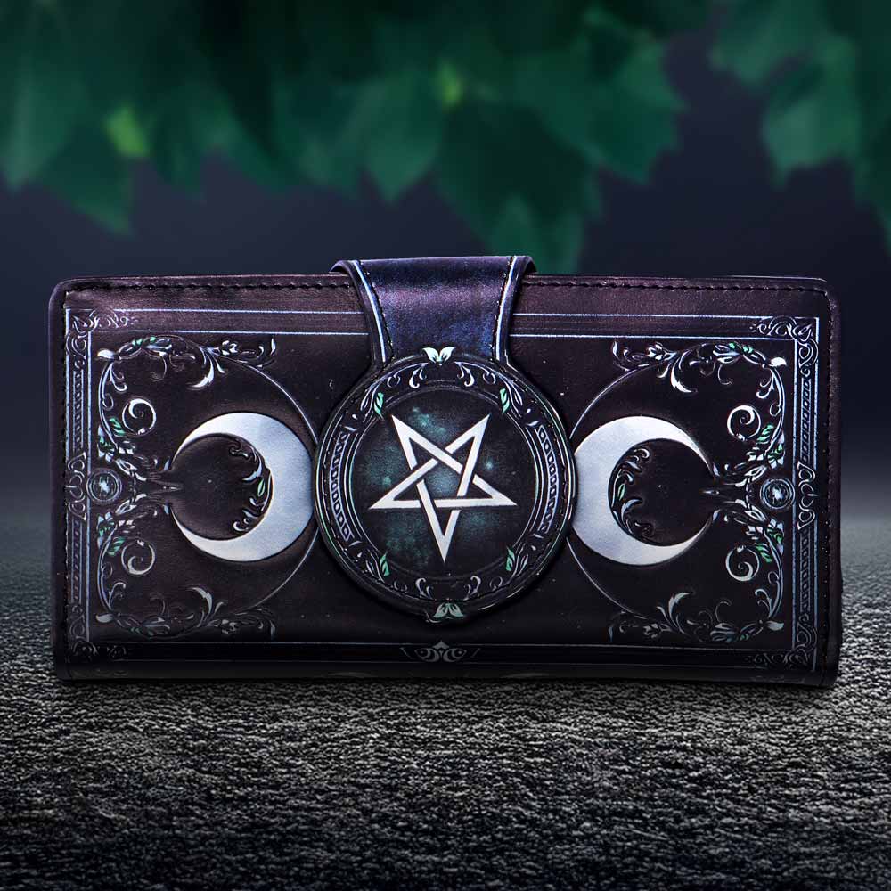 Triple Moon Embossed Purse 9.5cm