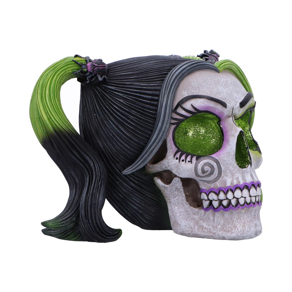Drop Dead Gorgeous - Beetles and Bugs Skull 12.9cm