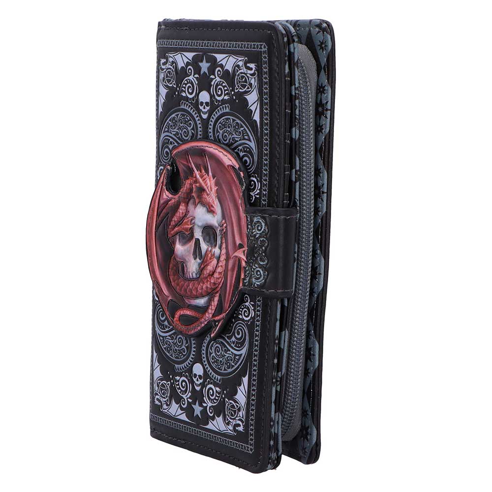 Skull Embrace Embossed Purse by Anne Stokes